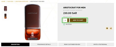 Ajmal Perfumes Cart