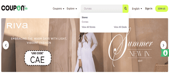 Search Ounass Coupon