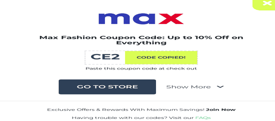 Max Promo Code