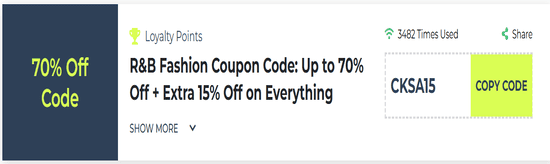 R&B Show Coupon