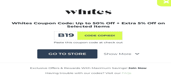 Copy Whites Promo Code